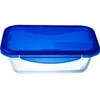 Image de Boîte rectangulaire avec couvercle - PYREX - 1451028 - 30 x 23 cm - 330 L - Cook & Go - Base en verre borosilicate
