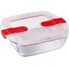 Image de Boîte rectangulaire avec couvercle - PYREX - 1451021 - 20 x 17 cm - 1 L - Cook & Heat - Base en verre borosilicate