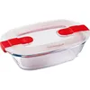 Image de Boîte rectangulaire avec couvercle - PYREX - 1451023 - 17 x 10 cm - 400 ml - Cook & Heat - Base en verre borosilicate