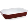 Image de PYREX COLORS Plat rectangulaire pour four rouge bore 33 x 22 cm, 3,2 l