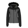 Image de Peak Mountain ARMATE/OT Blouson de Ski Femme, Gris Chine, FR : L (Taille Fabricant : L)