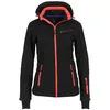 Image de Peak Mountain Amara/FL Blouson Femme Noir/Corail FR : L (Taille Fabricant : L)