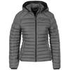 Image de Peak Mountain ACENZA/YL Doudoune Femme, Gris Clair chiné, FR : S (Taille Fabricant : S)