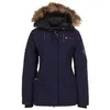 Image de Peak Mountain Parka de Ski avec Vraie Fourrure Femme AKADOZ