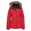 Image de Peak Mountain Parka de Ski avec Vraie Fourrure Femme AKADOZ