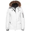 Image de Peak Mountain Parka de Ski avec Vraie Fourrure Femme AKADOZ