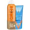 Image de Vichy - Capital Soleil - Pack - Brume Hydratante Invisible SPF50 200 ml + Lait Apaisant Après-Soleil 100 ml