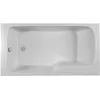 Image de Jacob Delafon - Baignoire Bain-Douche MALICE + Vidage - 160x85 cm version Gauche - Pieds QuickClip - Antibactérien - Fabrication Française - Blanc - E6D146L-00