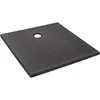 Image de Receveur de douche extra-plat Jacob Delafon Ipso E62300-AGM 80x80x3 cm - Gris anthracite texture pierre