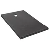 Image de JACOB DELAFON Receveur de douche extra-plat Ipso E62304-AGM 120x90x35 cm - Garantie 10 ans Gris anthracite texture pierre