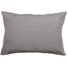 Image de Vent du sud TO50MANOIRCEN Manoir Taie d'Oreiller Unie en Coton Percale Cendre 65 x 65 cm