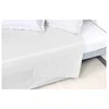 Image de Vent du sud Manoir Drap Plat Uni en Coton Percale Neige 300 x 270 cm