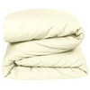 Image de Vent du sud Manoir Housse de Couette Unie en Coton Percale Coton Ivoire 220 x 240 cm