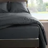 Image de VENT DU SUD Drap housse Percale Manoir - Ardoise - 180x200x30cm