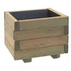 Image de Jardipolys Bac à Fleurs carré en Bois First