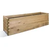 Image de Jardipolys Bac à Fleurs en Bois Olea 252L - 180 x 50 x 50 cm - Cerland