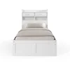 Image de Lit avec rangement 90x190 cm ANISSA