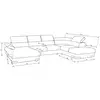 Image de Canapé d'angle beige convertible 5 pl SELVA