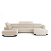 Image de Canapé d'angle beige convertible 5 pl SELVA