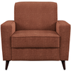 Image de Fauteuil fixe en velours MORITO EW coloris terracotta