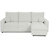Image de Canapé d'angle gris clair convertible 4 pl JADE