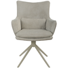 Image de Chaise en tissu TOPAZE coloris crème