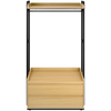 Image de Dressing ouvert COBEN 84x180cm avec penderie et 2 tiroirs COBEN