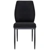 Image de Chaise en tissu LOULA coloris noir