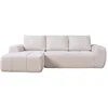 Image de Canapé d'angle beige fixe 3 places CLOUDY