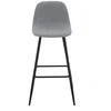 Image de tabouret de bar gris AUDE