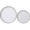 Image de Set vaisselle 12 . Porcelaine blanc FILET