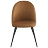 Image de Chaise en velours CLAUDINE coloris marron