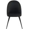 Image de Chaise en velours CLAUDINE coloris velvet noir