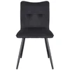 Image de Chaise en velours BERENICE coloris noir