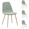 Image de Lot de 4 chaises AUDE coloris vert sauge