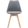Image de Chaise en tissu AVA coloris gris
