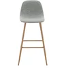 Image de tabouret de bar gris AUDE