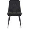 Image de Chaise en tissu SOYA coloris gris foncé