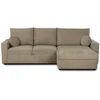 Image de Canapé d'angle taupe convertible 4 place