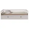 Image de Lit banquette 90x190 cm COZY W coloris blanc