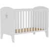 Image de Lit bébé 60x120 cm STAR coloris blanc