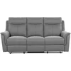 Image de Canape droit relax manuel gris 3 pl RICKY coloris gris