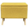 Image de Pouf-coffre BENCHY coloris jaune