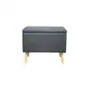 Image de Pouf coffre BENCHY coloris gris