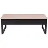 Image de Table basse relevable LOGAN coloris noir/chêne