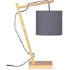 Image de Lampe Métal et bois 49 cm OSLO coloris gris