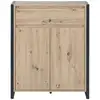 Image de Buffet 2 portes 1 tiroir ABRAM coloris noir/naturel