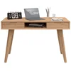 Image de Bureau 2 tiroirs 120 cm LOMOCO GASPARD coloris bois clair