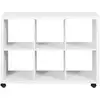 Image de Bibliothèque 6 cases ALVIN coloris blanc