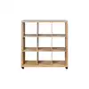 Image de Bibliothèque 9 cases ALVIN coloris bois clair